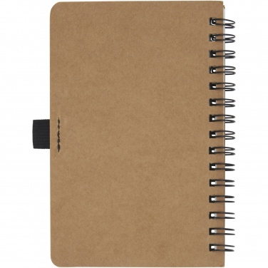 Logotrade business gift image of: Cobble A6 wire-o recycled cardboard notebook with stone paper
