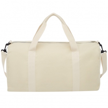 Logotrade advertising product picture of: Pheebs 450 g/m² recycled cotton and polyester duffel bag 24L