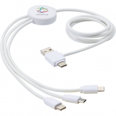Logo trade promotional merchandise picture of: Pure 5-in-1 charging cable with antibacterial additive