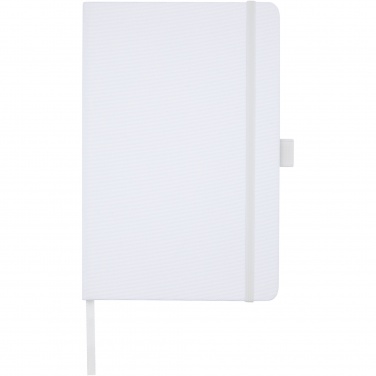 Logo trade promotional gifts image of: Honua A5 recycled paper notebook with recycled PET cover