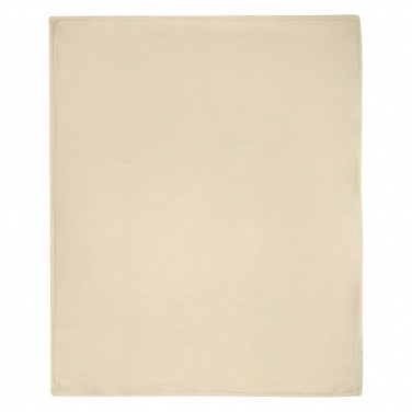 Logo trade advertising products image of: Marigold GRS certified RPET polar fleece and sherpa blanket