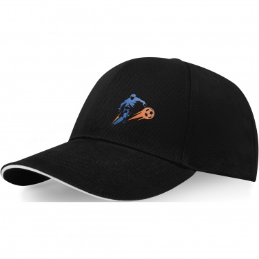 Logotrade promotional giveaway picture of: Topaz 6 panel GRS recycled sandwich cap