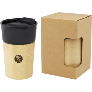 Logotrade business gift image of: Pereira 320 ml porcelain mug with bamboo outer wall