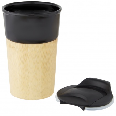 Logotrade promotional giveaway picture of: Pereira 320 ml porcelain mug with bamboo outer wall