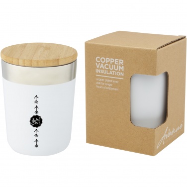 Logo trade promotional products picture of: Lagan 300 ml stainless steel tumbler with bamboo lid