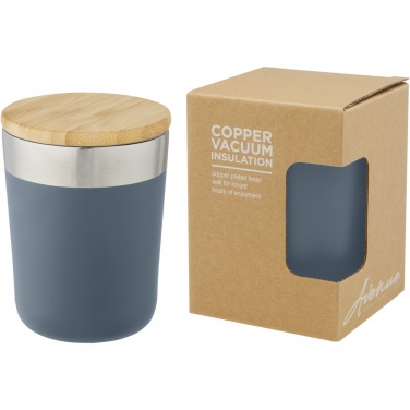 Logotrade promotional giveaway picture of: Lagan 300 ml stainless steel tumbler with bamboo lid
