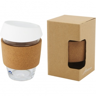 Logotrade promotional product picture of: Lidan 360 ml borosilicate glass tumbler with silicone lid