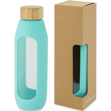 Logo trade promotional gift photo of: Tidan 600 ml borosilicate glass bottle with silicone grip