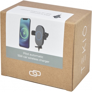 Logotrade promotional giveaway picture of: Pilot 15W wireless automatic car charger 