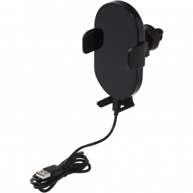 Logo trade promotional giveaways picture of: Pilot 15W wireless automatic car charger 