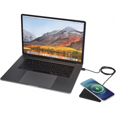 Logotrade business gift image of: Loop 10W recycled plastic wireless charging pad