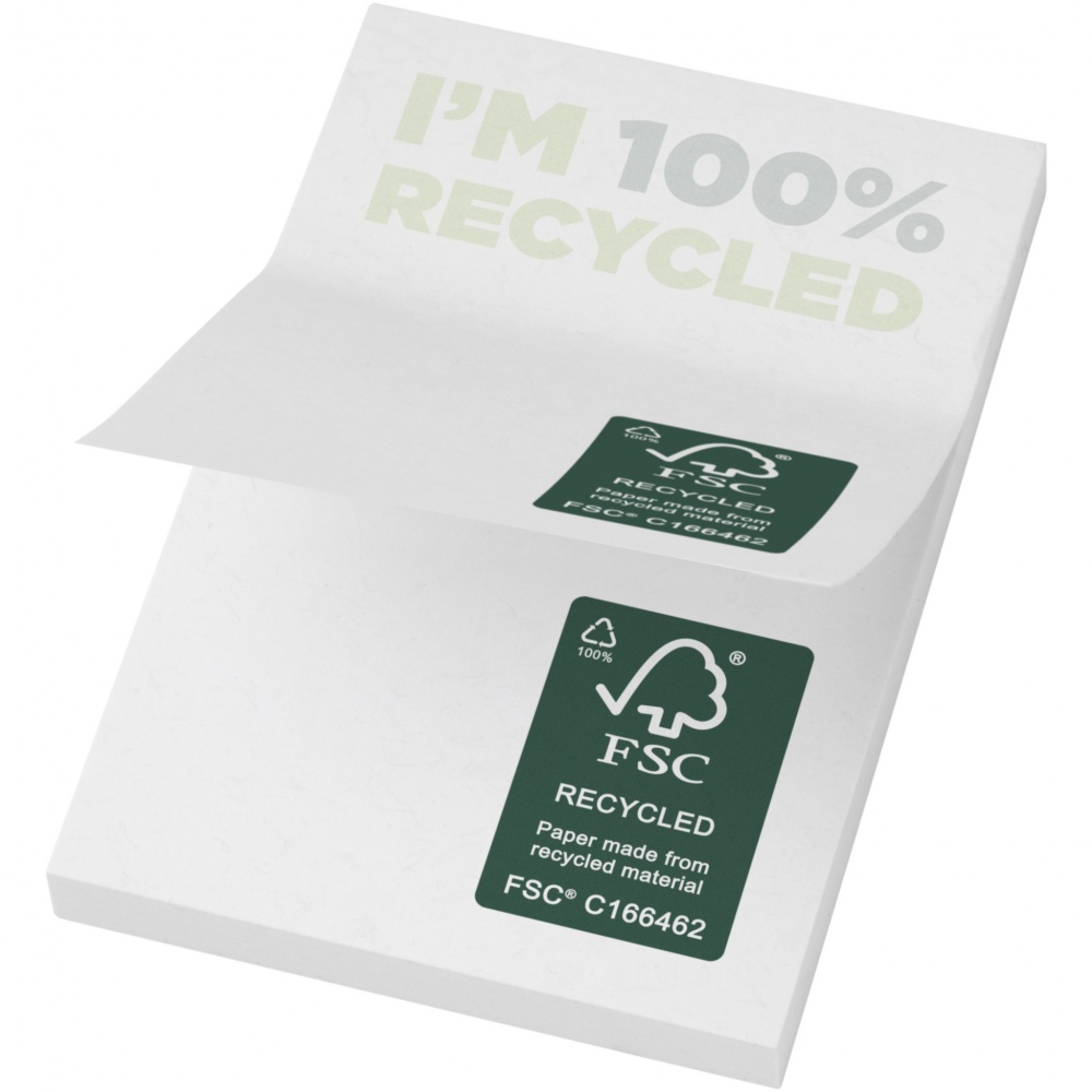 Logotrade promotional merchandise picture of: Sticky-Mate® recycled sticky notes 50 x 75 mm