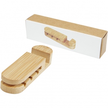Logo trade promotional items image of: Edulis bamboo cable manager 