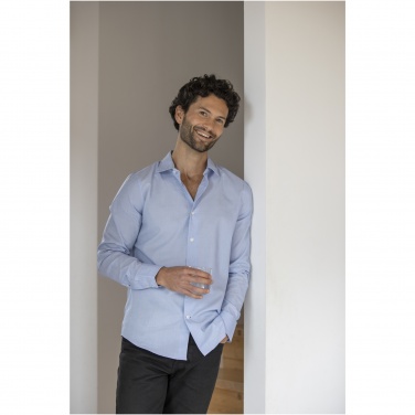Logo trade business gifts image of: Cuprite long sleeve men's organic shirt