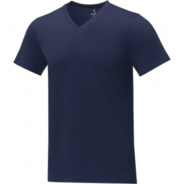 Logo trade business gift photo of: Somoto short sleeve men's V-neck t-shirt 