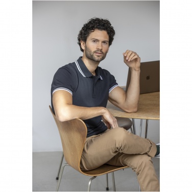 Logo trade promotional item photo of: Amarago short sleeve men's tipping polo