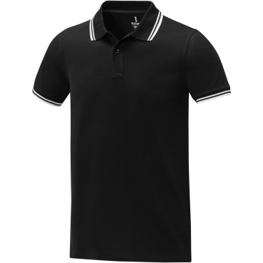 Logo trade business gifts image of: Amarago short sleeve men's tipping polo