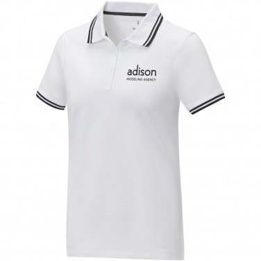 Logotrade promotional gift picture of: Amarago short sleeve women's tipping polo