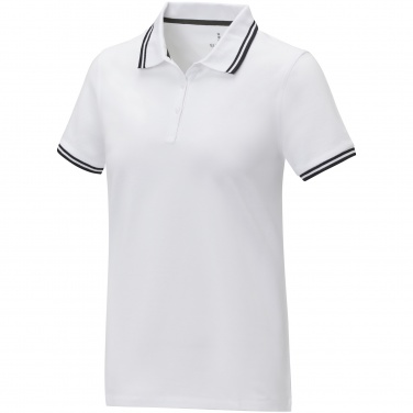 Logo trade business gift photo of: Amarago short sleeve women's tipping polo