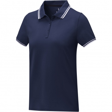 Logotrade promotional merchandise image of: Amarago short sleeve women's tipping polo