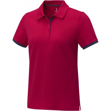 Logo trade promotional gift photo of: Morgan short sleeve women's duotone polo