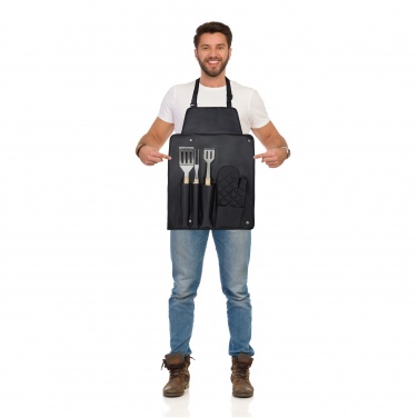 Logo trade promotional items picture of: Gril 3-piece BBQ tools set and glove 