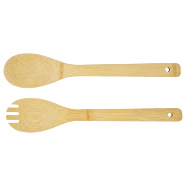 Logo trade advertising product photo of: Argulls bamboo salad bowl and tools