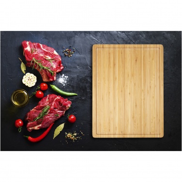 Logo trade corporate gifts picture of: Fet bamboo steak cutting board