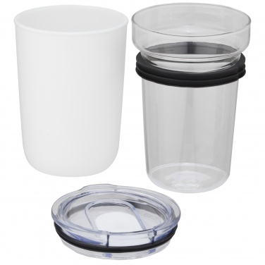 Logotrade promotional product image of: Bello 420 ml glass tumbler with recycled plastic outer wall