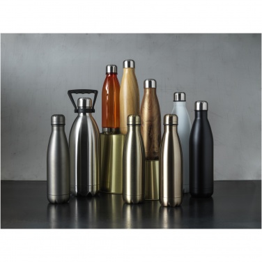 Logotrade corporate gift picture of: Cove 500 ml vacuum insulated stainless steel bottle with wood print