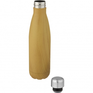 Logotrade corporate gift picture of: Cove 500 ml vacuum insulated stainless steel bottle with wood print
