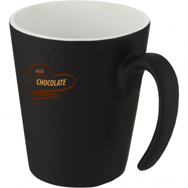 Logo trade promotional merchandise picture of: Oli 360 ml ceramic mug with handle
