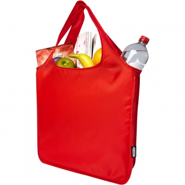 Logo trade promotional giveaways image of: Ash RPET large foldable tote bag 14L