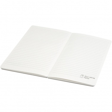 Logo trade promotional merchandise picture of: Dairy Dream A5 size reference recycled milk cartons spineless notebook