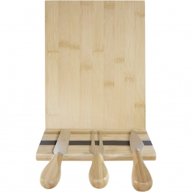 Logotrade advertising products photo of: Mancheg bamboo magnetic cheese board and tools