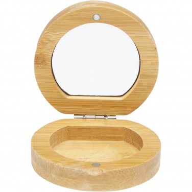 Logotrade corporate gift image of: Afrodit bamboo pocket mirror