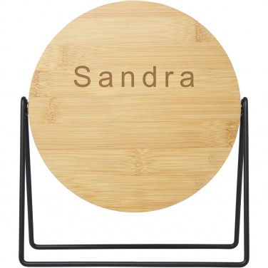 Logo trade promotional giveaways picture of: Hyrra bamboo standing mirror