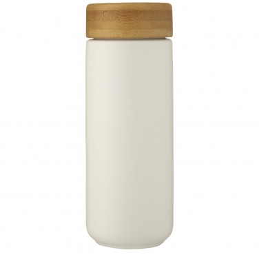 Logo trade corporate gift photo of: Lumi 300 ml ceramic tumbler with bamboo lid