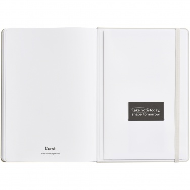 Logo trade promotional giveaways picture of: Karst® A5 stone paper hardcover notebook - lined
