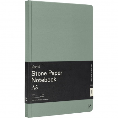 Logotrade promotional merchandise picture of: Karst® A5 stone paper hardcover notebook - lined