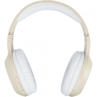 Logo trade promotional gifts image of: Riff wheat straw Bluetooth® headphones with microphone