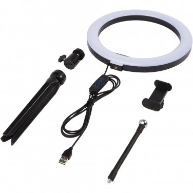 Logotrade promotional products photo of: Studio ring light for selfies and vlogging with phone holder and tripod