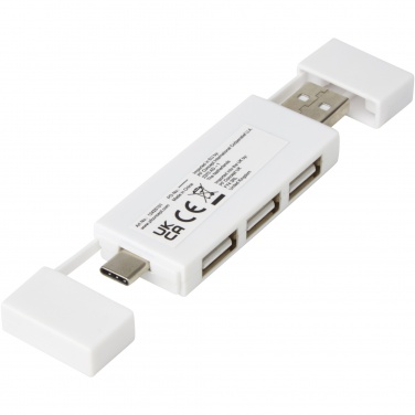 Logo trade promotional merchandise photo of: Mulan dual USB 2.0 hub