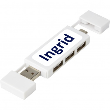 Logo trade corporate gifts image of: Mulan dual USB 2.0 hub