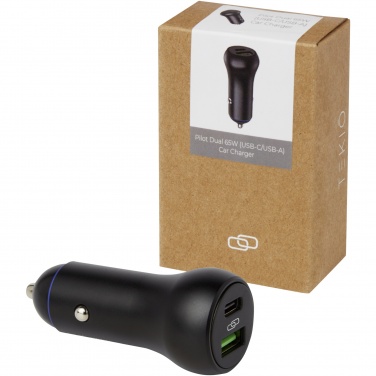 Logotrade corporate gift picture of: Pilot dual 55W USB-C/USB-A car charger