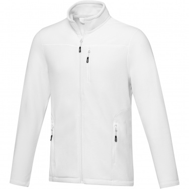 Logo trade promotional products picture of: Amber men's GRS recycled full zip fleece jacket