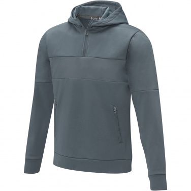 Logo trade promotional items image of: Sayan men's half zip anorak hooded sweater