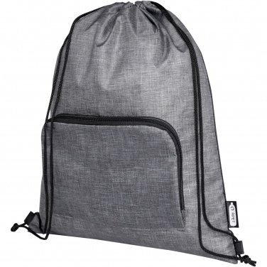 Logo trade promotional merchandise picture of: Ash recycled foldable drawstring bag 7L