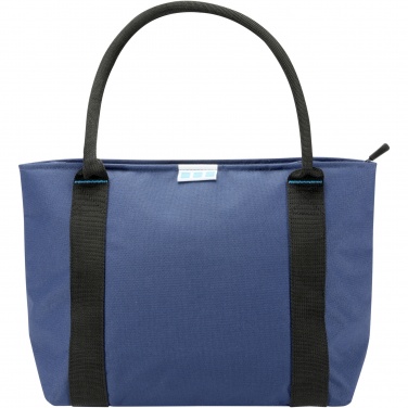 Logo trade corporate gifts image of: REPREVE® Our Ocean™ 12-can GRS RPET cooler tote bag 11L
