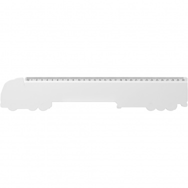 Logo trade promotional gifts picture of: Tait 30cm lorry-shaped recycled plastic ruler